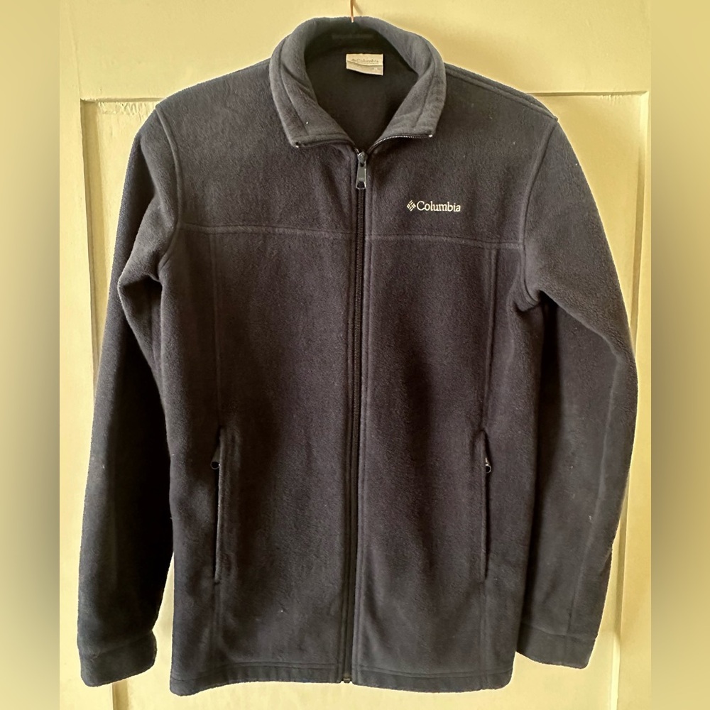 Columbia Youth XL (18/20) Navy Fleece Front Zipper